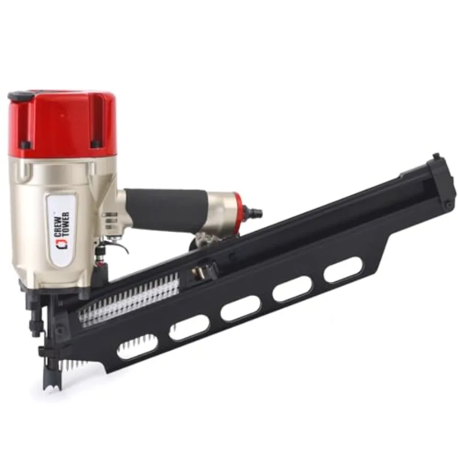 Пневматический гвоздезабиватель для каркасных работ 21° (от 2 до 3-1/4 дюйма) для строителей – для каркасных конструкций, обшивки и кровли – Легкий вес
Пневматический гвоздезабиватель для каркасных работ 21° (от 2 до 3-1/4 дюйма) для строителей – для каркасных конструкций, обшивки и кровли – Легкий вес