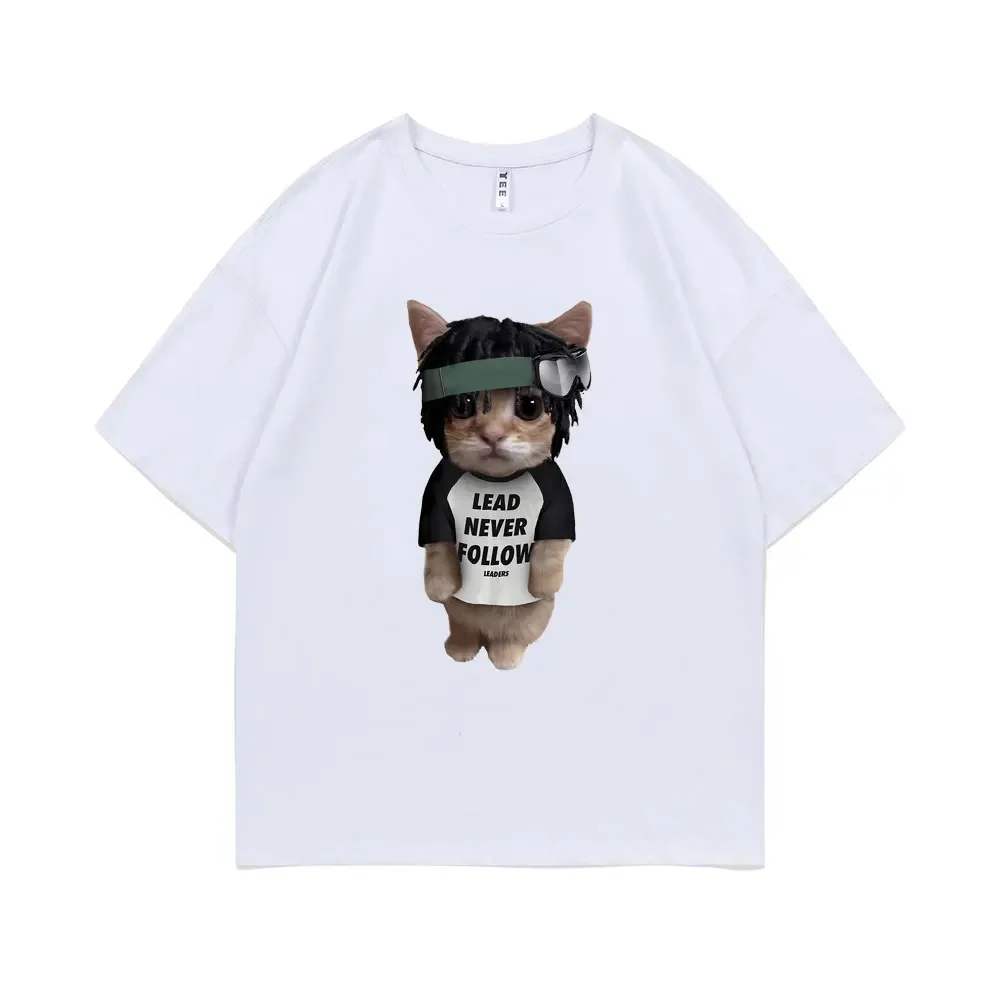 Camiseta con estampado de gato camiseta de manga corta con cuello redondo para mujercamiseta divertida para mujer adecuada
Camiseta con estampado de gato camiseta de manga corta con cuello redondo para mujercamiseta divertida para mujer adecuada
