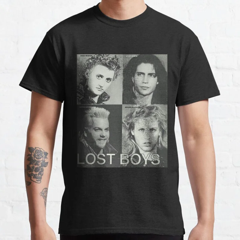 Vintage 80s Horror Movie The Lost Boys Vampire graphic t shirts Santa Carla Scary Halloween tops large size Men's clothing
Vintage 80s Horror Movie The Lost Boys Vampire graphic t shirts Santa Carla Scary Halloween tops large size Men's clothing