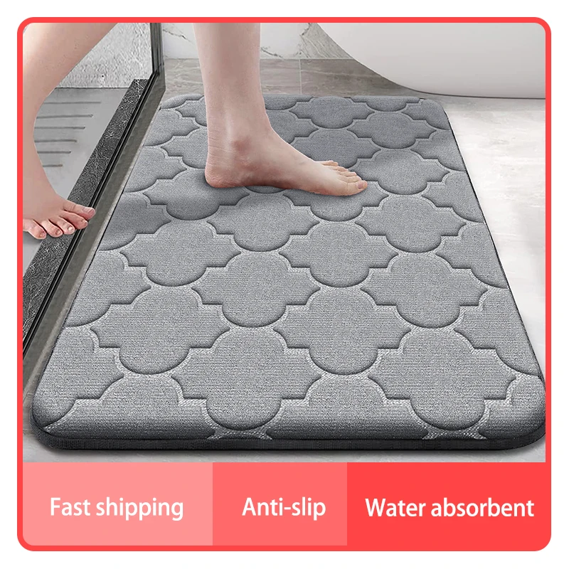 Memory Foam Bathroom Rug Anti-slip bathroom mat ultra Soft floor mat Non-Slip Water Absorbent and Machine Washable
Memory Foam Bathroom Rug Anti-slip bathroom mat ultra Soft floor mat Non-Slip Water Absorbent and Machine Washable