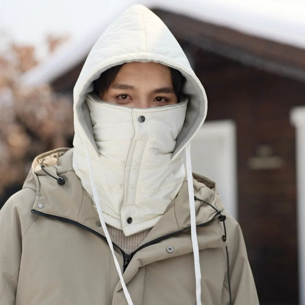 Drawstring 3-in-1 Winter Cycling Hat Solid Color Mask Warm Pullover Hat Ear Protector Multifunctional Ski Windproof Cap Men
Drawstring 3-in-1 Winter Cycling Hat Solid Color Mask Warm Pullover Hat Ear Protector Multifunctional Ski Windproof Cap Men