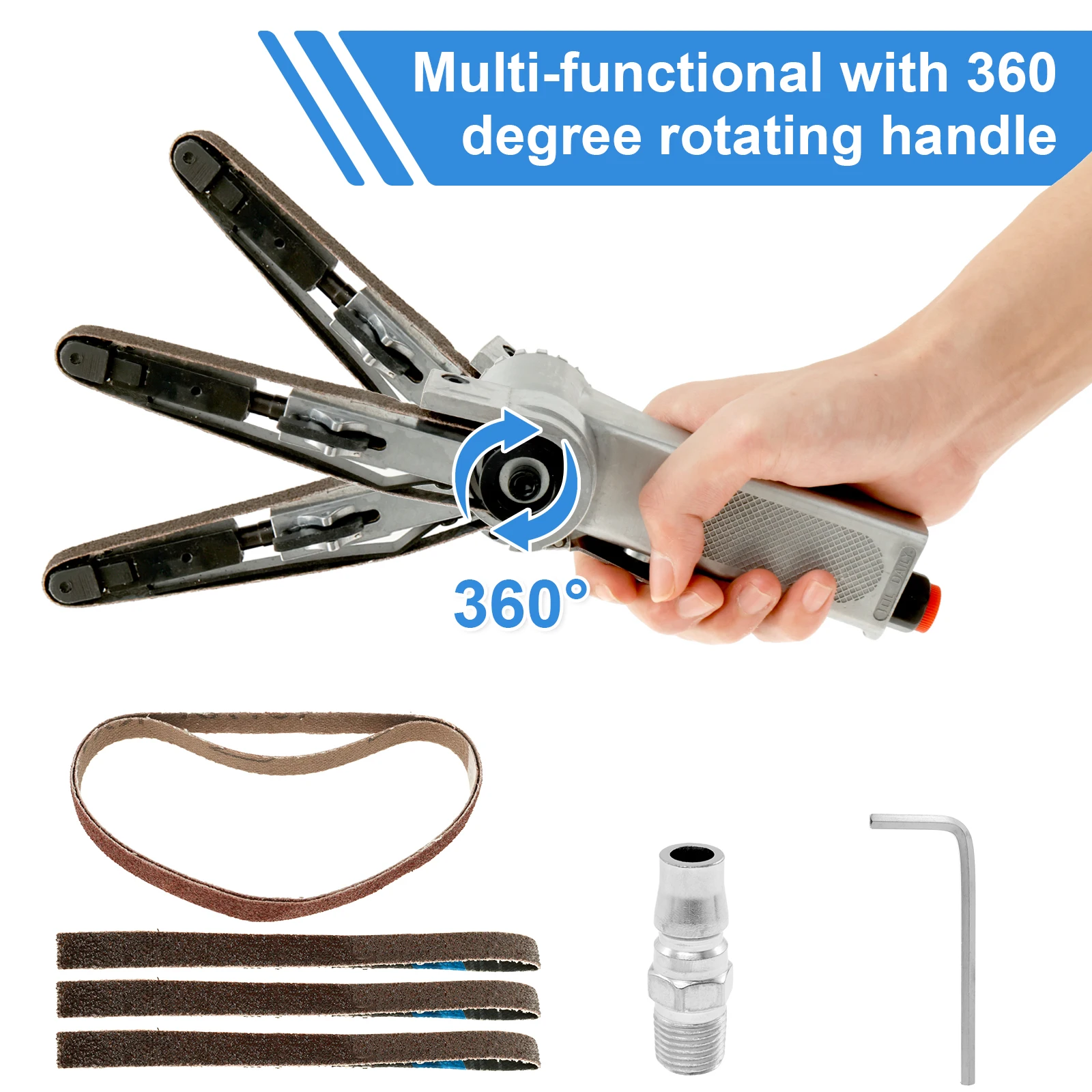 Пневматическая ленточная шлифовальная машина с покрытием Пневматическая угловая шлифовальная машина с 5-полосной пленкой Работа по удалению металла Удаление заусенцев по дереву Шлифование Шлифование
Пневматическая ленточная шлифовальная машина с покрытием Пневматическая угловая шлифовальная машина с 5-полосной пленкой Работа по удалению металла Удаление заусенцев по дереву Шлифование Шлифование