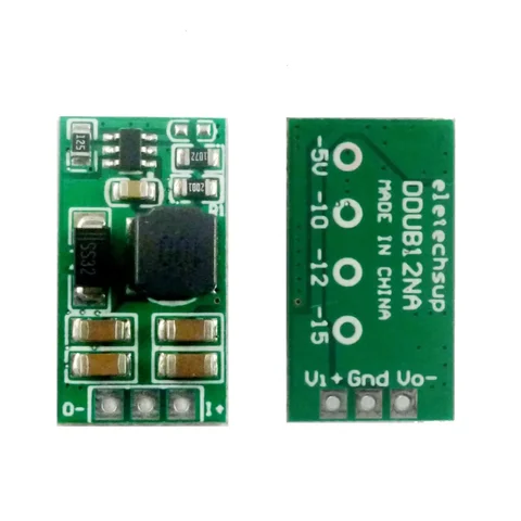 DDUB12NA Convertisseur de tension 3W +/-Alimentation positive à négative DC-DC Boost-Buck Tech + 5 ~ + 28V à-5V -10V -12V-15V