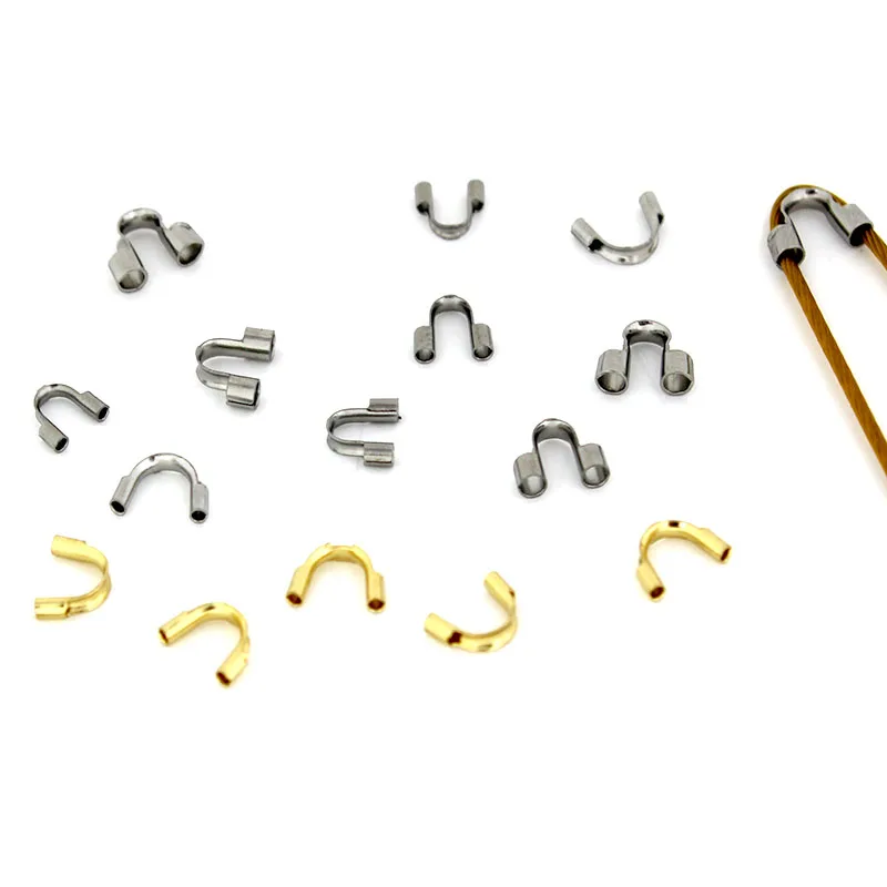 50Pcs Stainless Steel U Shape Rope Thread Wire Guard Guardian Protectors Connectors For DIY Jewelry Bracelet Making Accessories
50Pcs Stainless Steel U Shape Rope Thread Wire Guard Guardian Protectors Connectors For DIY Jewelry Bracelet Making Accessories