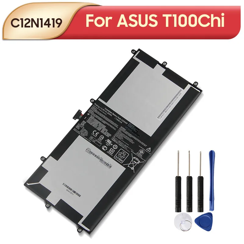 Оригинальный сменный аккумулятор C12N1419 для ноутбука ASUS T100Chi T100 Chi 7660 мАч
Оригинальный сменный аккумулятор C12N1419 для ноутбука ASUS T100Chi T100 Chi 7660 мАч
