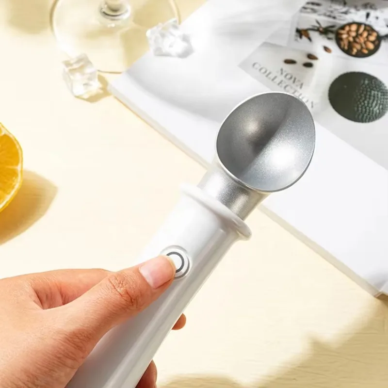 Electronic Kitchen Ice Cream Tools Portable Aluminum Spoon Non-stick Antifreeze Heating Ice Cream Spoon
Electronic Kitchen Ice Cream Tools Portable Aluminum Spoon Non-stick Antifreeze Heating Ice Cream Spoon