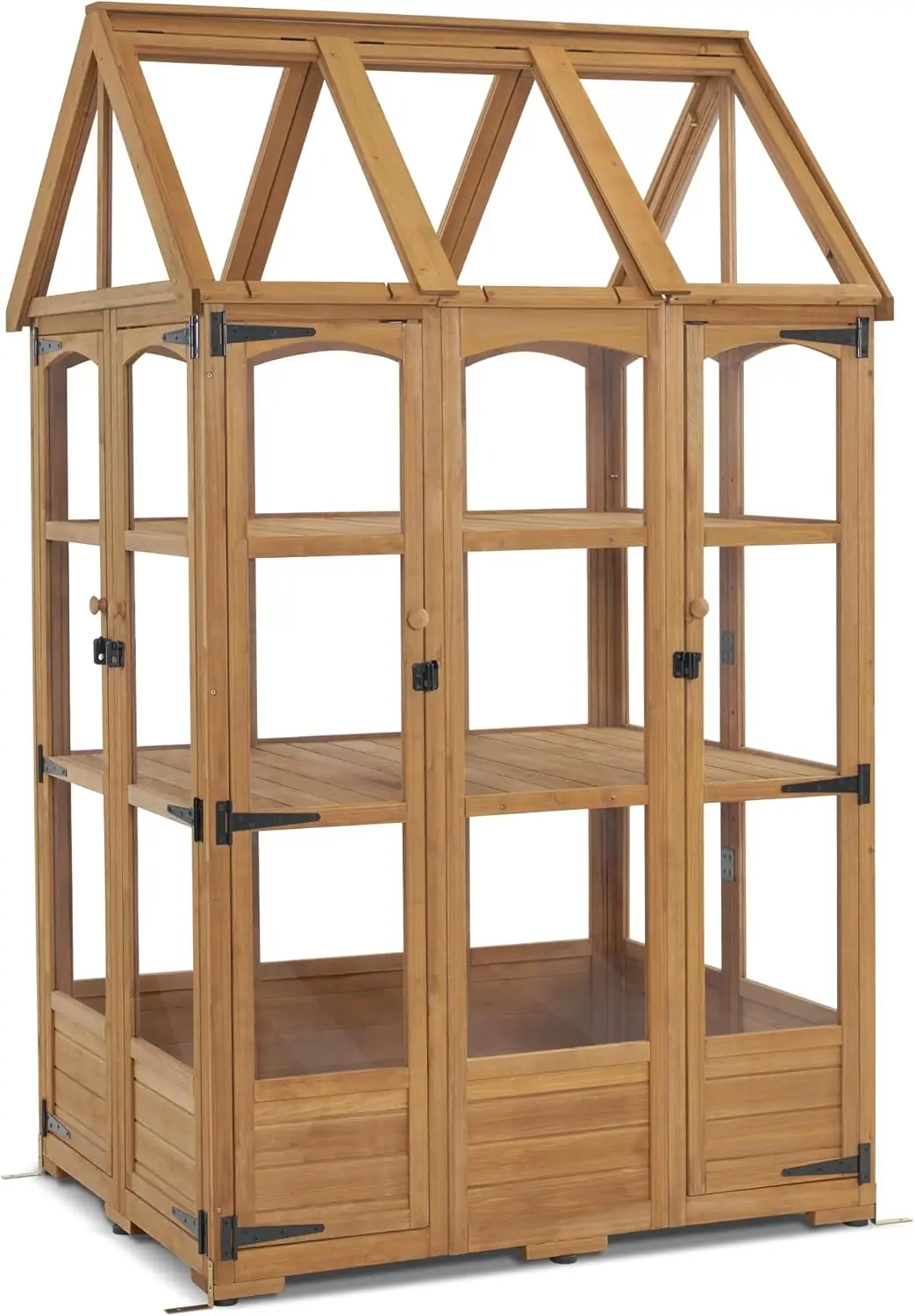 Wooden Greenhouse, Outdoor Greenhouse with Adjustable Roof Vent and 8 Lockable Door for Backyard/Outdoor Use,48" x 38.8" x 83.9"
Wooden Greenhouse, Outdoor Greenhouse with Adjustable Roof Vent and 8 Lockable Door for Backyard/Outdoor Use,48" x 38.8" x 83.9"