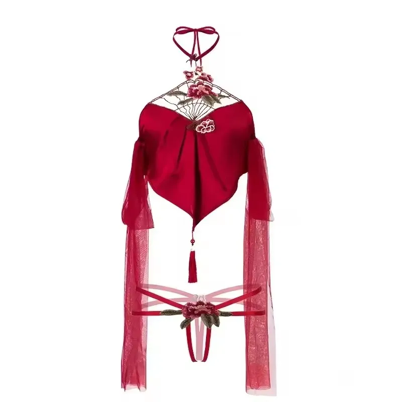 Red Embroidery Backless Hanfu Bellyband Dress Cosplay Women Sexy Lingerie Erotic Costume Chinese Traditional Retro Dresses
Red Embroidery Backless Hanfu Bellyband Dress Cosplay Women Sexy Lingerie Erotic Costume Chinese Traditional Retro Dresses