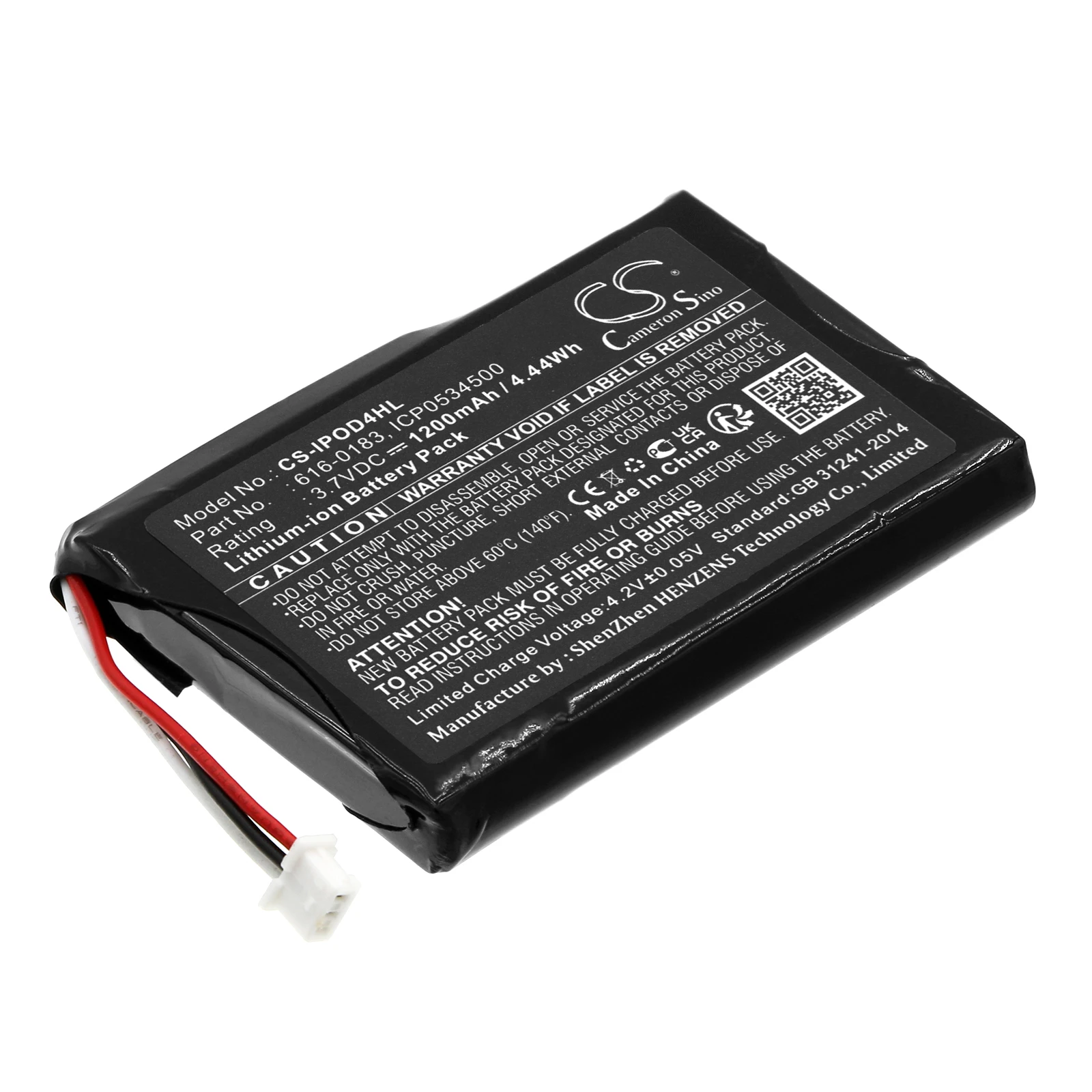 Li-ion Media Player Battery for Apple, 3.7V, 1200mAh, Compatible Models: A1059, A1099, iPOD 4th Generatio, iPOD 4th Generation
Li-ion Media Player Battery for Apple, 3.7V, 1200mAh, Compatible Models: A1059, A1099, iPOD 4th Generatio, iPOD 4th Generation