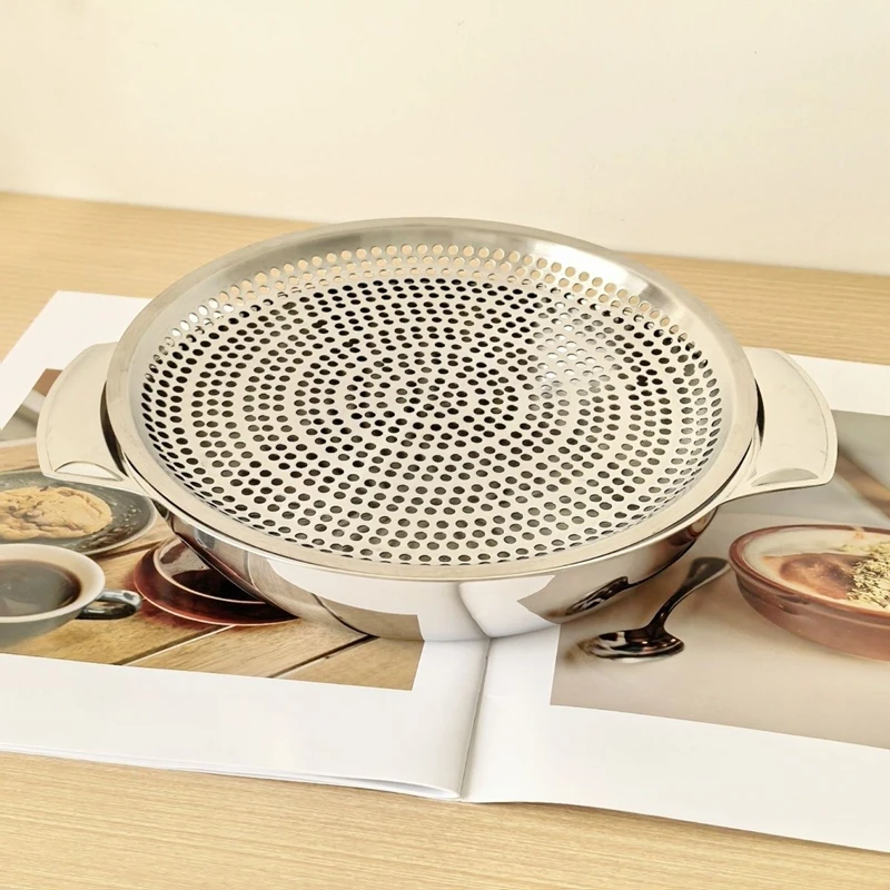 Круглый поддон для слива жира Viles 20 см из нержавеющей стали, для жареной пищи, для домашнего использования
Круглый поддон для слива жира Viles 20 см из нержавеющей стали, для жареной пищи, для домашнего использования