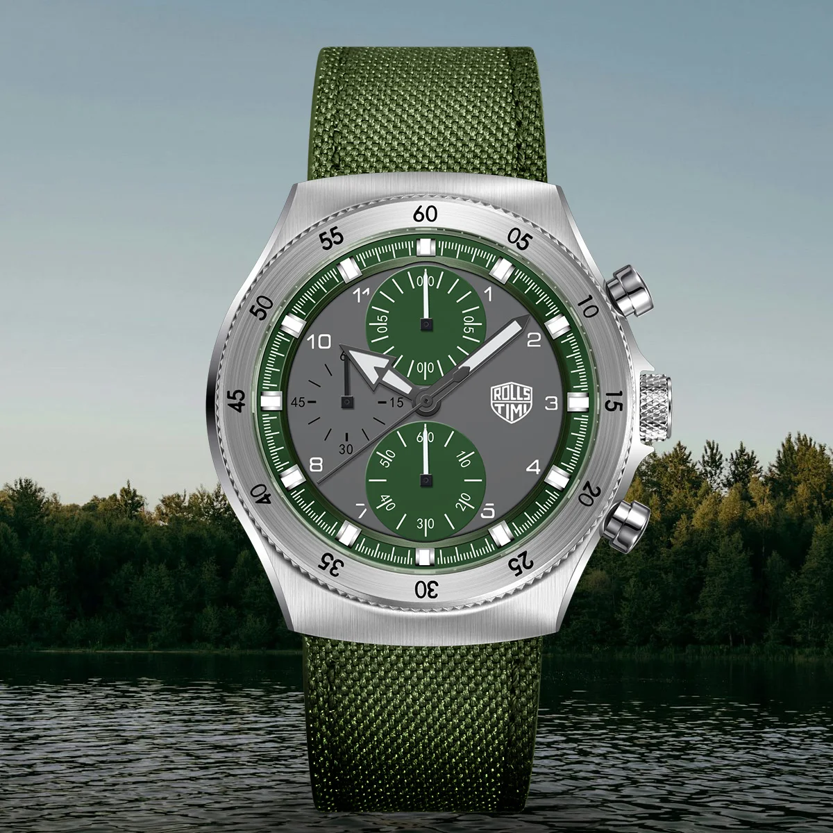 2026 Men's Watches RollsTimi New fashion nylon Quartz Watch Men Sports Chronograph Japan Movt AR Sapphire glass Wristwatch Men
2026 Men's Watches RollsTimi New fashion nylon Quartz Watch Men Sports Chronograph Japan Movt AR Sapphire glass Wristwatch Men