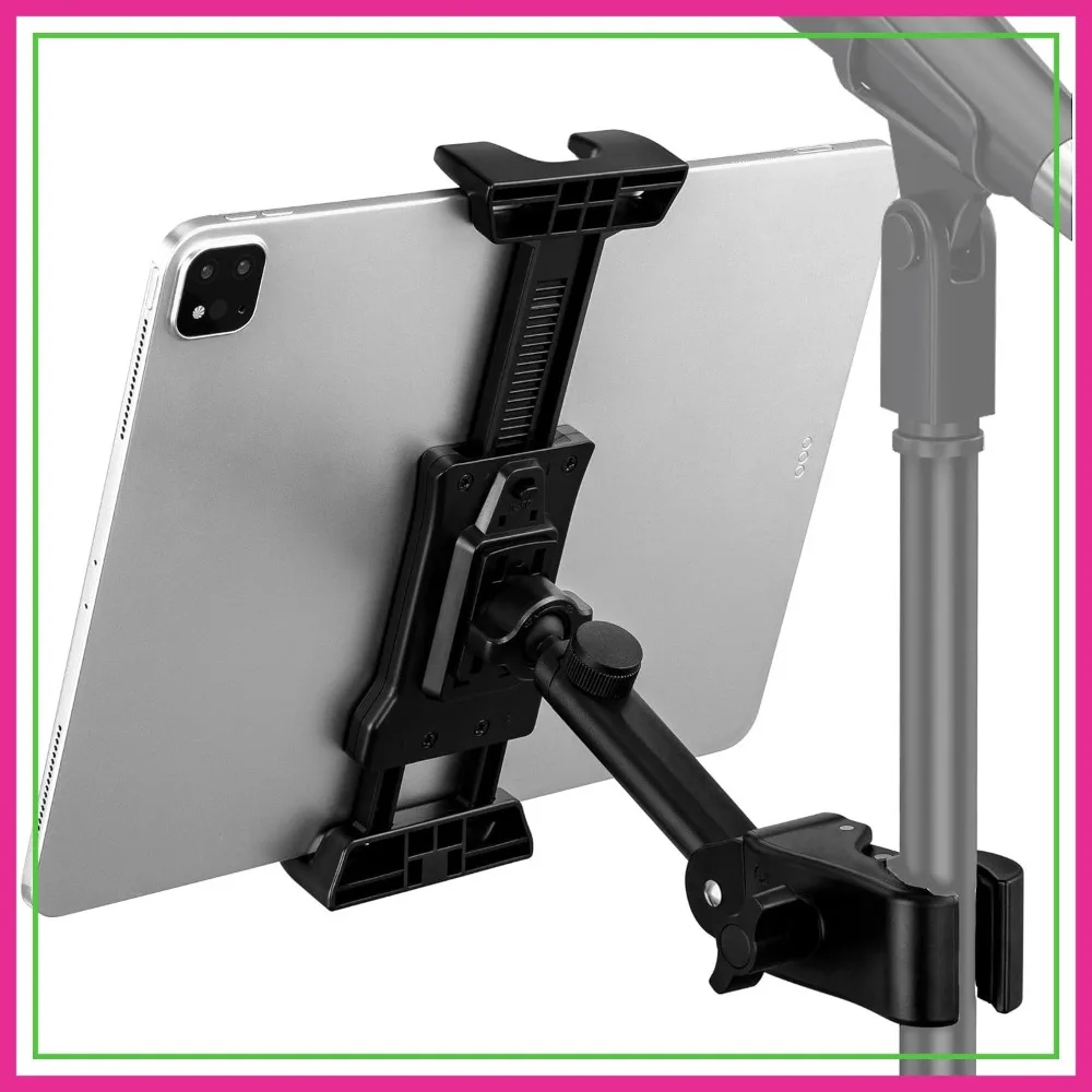 Adjustable Tablet Holder for Mic Stand, iPad iPhone Mount for Music Stand, Fits 4.7-13.5" Devices
Adjustable Tablet Holder for Mic Stand, iPad iPhone Mount for Music Stand, Fits 4.7-13.5" Devices