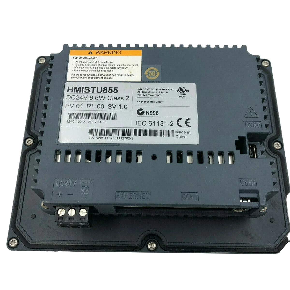 HMISTU855 HMI-экран управления сенсорным экраном, новый оригинальный модуль ПЛК на складе
HMISTU855 HMI-экран управления сенсорным экраном, новый оригинальный модуль ПЛК на складе