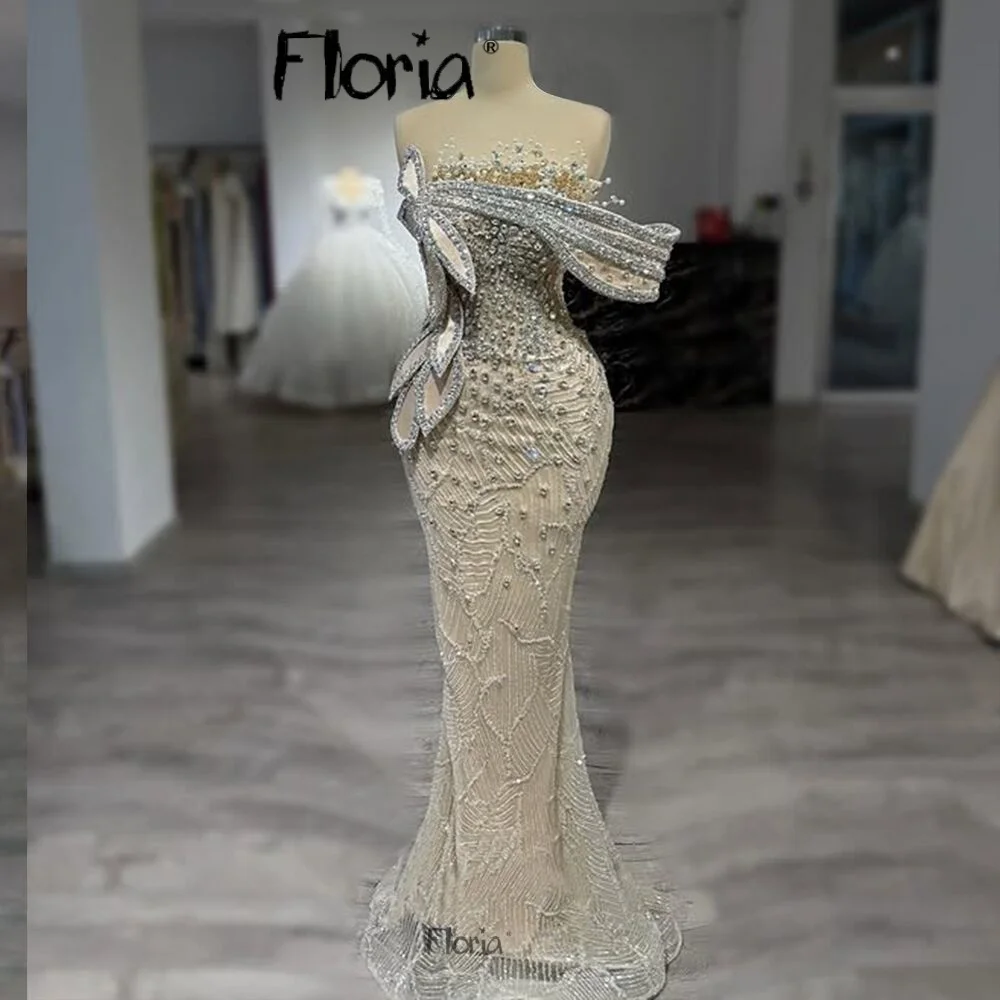 Pearls Straight Neck Prom Dresses Bride Wedding Party Gown Fromal Reception Dress Mermaid Birthday Events Dress 2026 Customized
Pearls Straight Neck Prom Dresses Bride Wedding Party Gown Fromal Reception Dress Mermaid Birthday Events Dress 2026 Customized