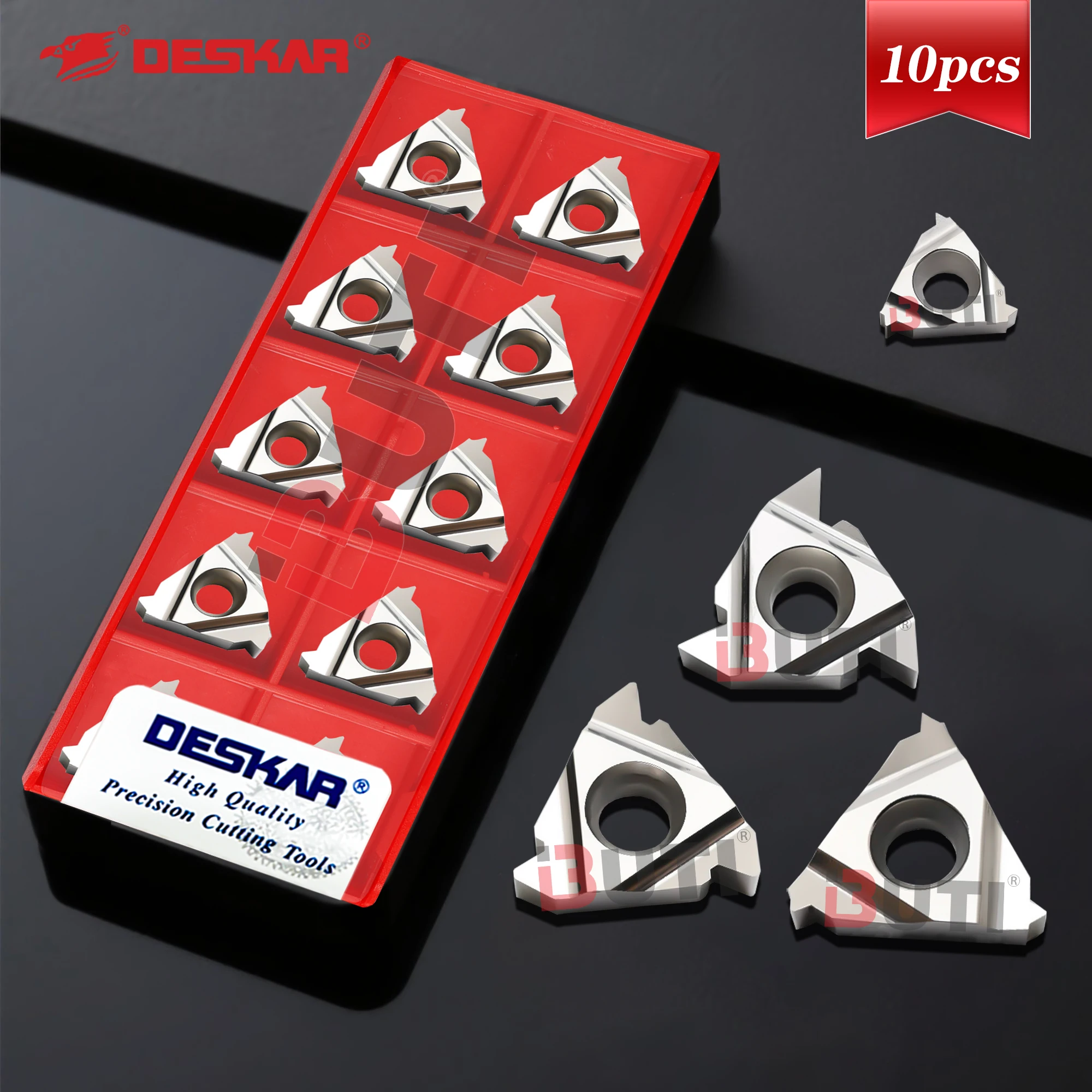 DESKAR Original Aluminum Threaded Blades 16ER 16IR 1.0ISO AG60 14W K15 Small Threaded Blade 11ER 11IR 0.5ISO K15 Lathe Tool Head
DESKAR Original Aluminum Threaded Blades 16ER 16IR 1.0ISO AG60 14W K15 Small Threaded Blade 11ER 11IR 0.5ISO K15 Lathe Tool Head