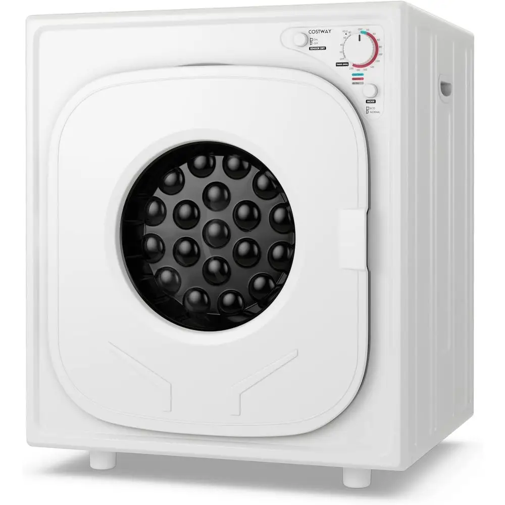 Front Load Stainless Steel Tumble Dryer with Touch Panel, 4 Drying Modes, Adjustable Vent, 13.2 lbs, 1500W, White
Front Load Stainless Steel Tumble Dryer with Touch Panel, 4 Drying Modes, Adjustable Vent, 13.2 lbs, 1500W, White