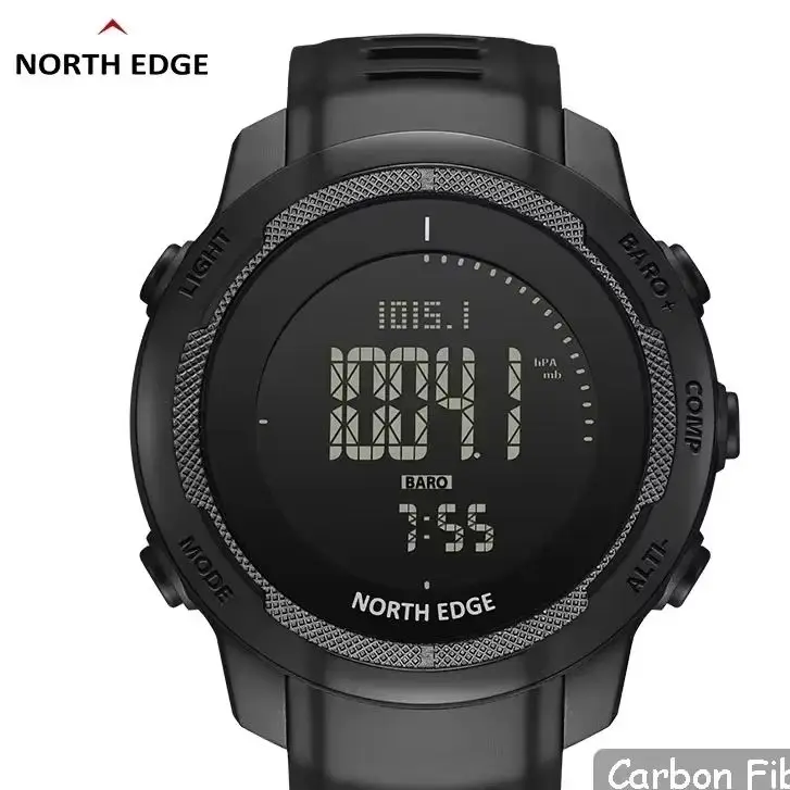 Мужские цифровые часы NORTH EDGE VERTICO, корпус из углеродного волокна для мужчин, спортивные часы для бега, плавания, WR50M, альтиметр, барометр, компас
Мужские цифровые часы NORTH EDGE VERTICO, корпус из углеродного волокна для мужчин, спортивные часы для бега, плавания, WR50M, альтиметр, барометр, компас