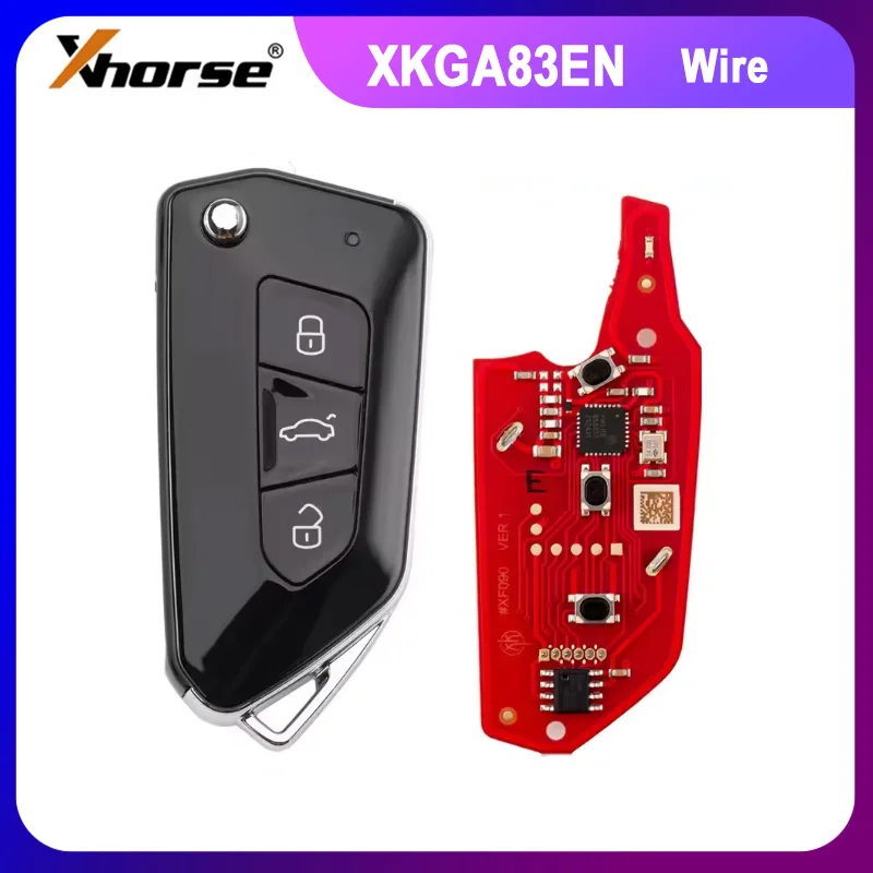 Xhorse XKGA83EN 2nd Generation All Black GA08 Style 3 Buttons Wire Remote Key English Version 1pcs
Xhorse XKGA83EN 2nd Generation All Black GA08 Style 3 Buttons Wire Remote Key English Version 1pcs