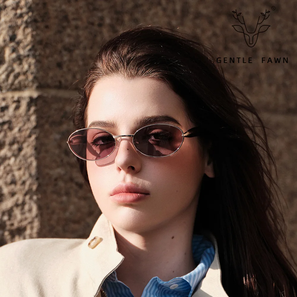 Women Small Oval Vintage Sunglasses Luxury Designer Brand Y2K Metal Frame UV400 Punk Fashion Popular Round Eyewear For Female
Women Small Oval Vintage Sunglasses Luxury Designer Brand Y2K Metal Frame UV400 Punk Fashion Popular Round Eyewear For Female