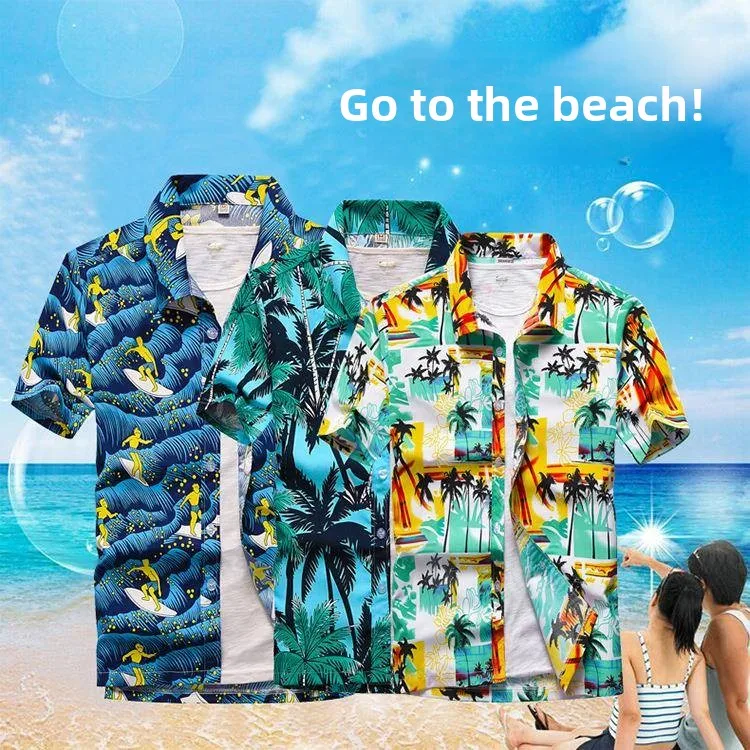 Loose Short Sleeve Printed Beach Shirt Quick Dry Summer Holiday Travel Wear Men's Casual Regular Length Inner Wear Shirt
Loose Short Sleeve Printed Beach Shirt Quick Dry Summer Holiday Travel Wear Men's Casual Regular Length Inner Wear Shirt