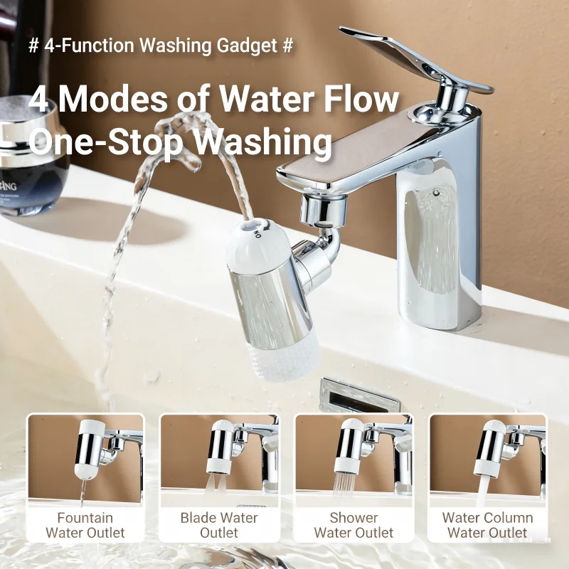 Ванная комната 4-Mode 720 ° Поворотный мини-аэратор для смесителя, защита от брызг, повышение давления, многофункциональный инструмент для экономии воды в раковине
Ванная комната 4-Mode 720 ° Поворотный мини-аэратор для смесителя, защита от брызг, повышение давления, многофункциональный инструмент для экономии воды в раковине