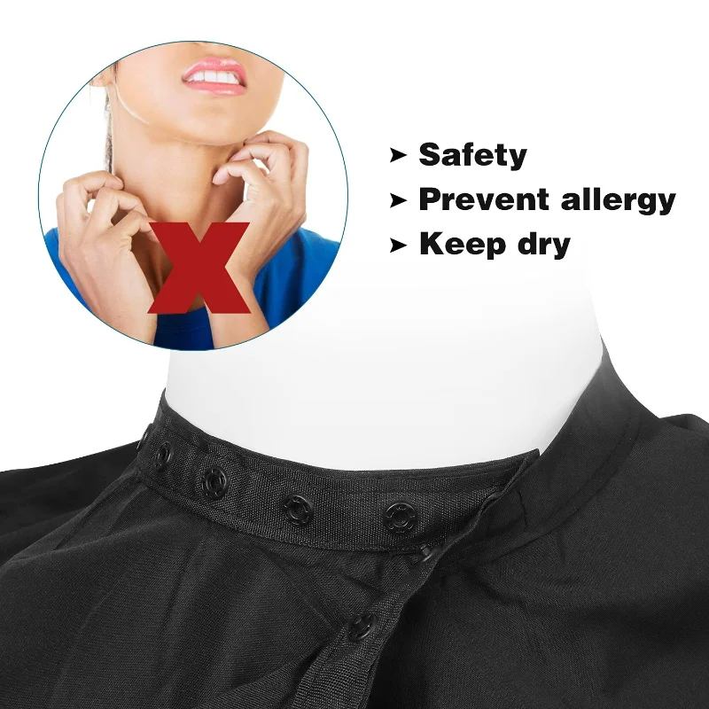 Professional Salon Barber Cape for Men/Women - Hairdressing Waterproof Hair Cutting Cape with Adjustable Closure,Salon Equipmen
Professional Salon Barber Cape for Men/Women - Hairdressing Waterproof Hair Cutting Cape with Adjustable Closure,Salon Equipmen