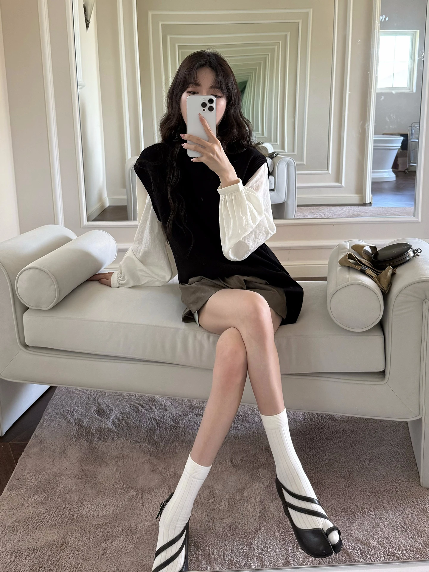 Smol Design Two-Tone Long Sve Knitted Loose Fit round Ne Lantern Sve Top Women's Simple Sle Comfortable Loose Knitwear
Smol Design Two-Tone Long Sve Knitted Loose Fit round Ne Lantern Sve Top Women's Simple Sle Comfortable Loose Knitwear