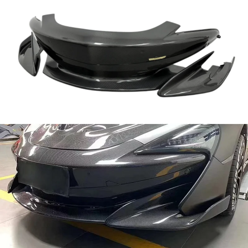 Hot Selling 3k High-quality Dry Carbon Fiber Front Bumper Body Kit for McLaren 540C 570S Upgraded 600LT Style
Hot Selling 3k High-quality Dry Carbon Fiber Front Bumper Body Kit for McLaren 540C 570S Upgraded 600LT Style