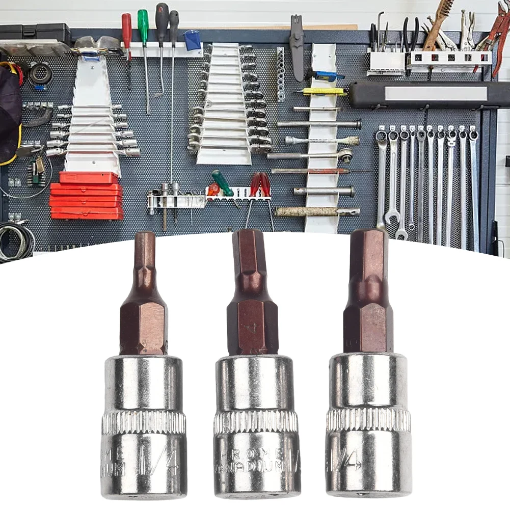 Drive Socket Screwdriver Bit Nutdrivers Hand Tools Hex Head Replacement Accessories 3Pcs Chrome Vanadium Steel H3
Drive Socket Screwdriver Bit Nutdrivers Hand Tools Hex Head Replacement Accessories 3Pcs Chrome Vanadium Steel H3