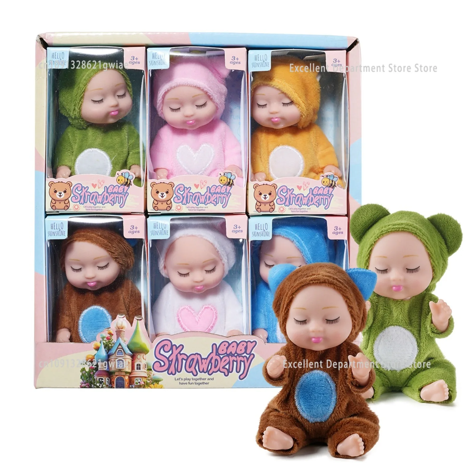 Набор из 6 предметов, спящая мини-кукла реборн, реалистичная игрушка, милая милая кукла для девочек, комфортный праздник, подарок на день рождения
Набор из 6 предметов, спящая мини-кукла реборн, реалистичная игрушка, милая милая кукла для девочек, комфортный праздник, подарок на день рождения