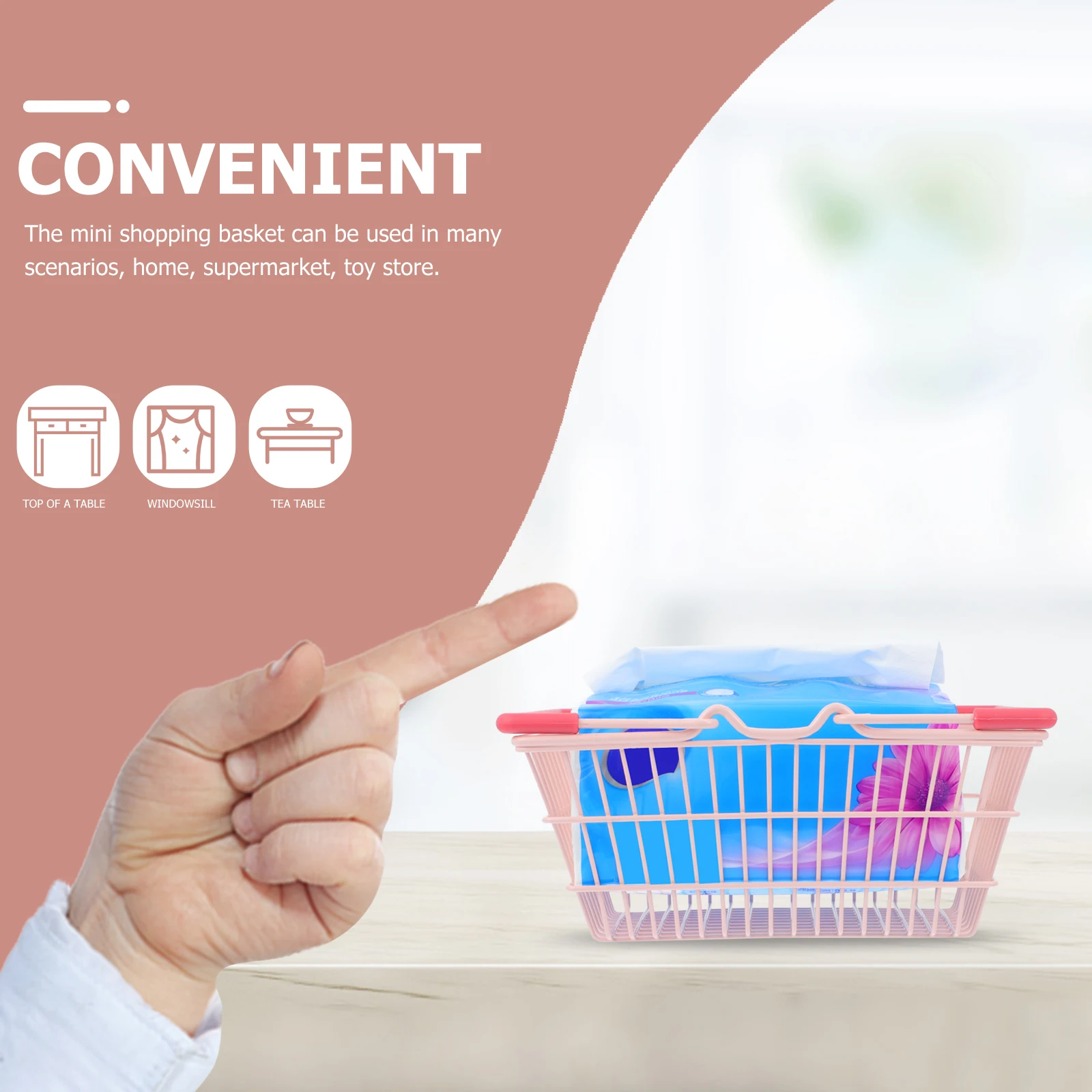 Mini Storage Baskets Pink Makeup Bin Snack Wicker Alloy Metal Wire Farmhouse Decorative Practical Beautiful
Mini Storage Baskets Pink Makeup Bin Snack Wicker Alloy Metal Wire Farmhouse Decorative Practical Beautiful