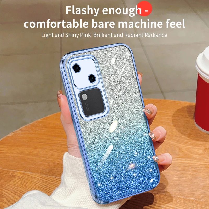 Luxury Transparent Glitter Bling Soft Phone Case Shell For VIVO V30E V30 Lite V30 Pro Shockproof Back Cover Protection Cover
Luxury Transparent Glitter Bling Soft Phone Case Shell For VIVO V30E V30 Lite V30 Pro Shockproof Back Cover Protection Cover