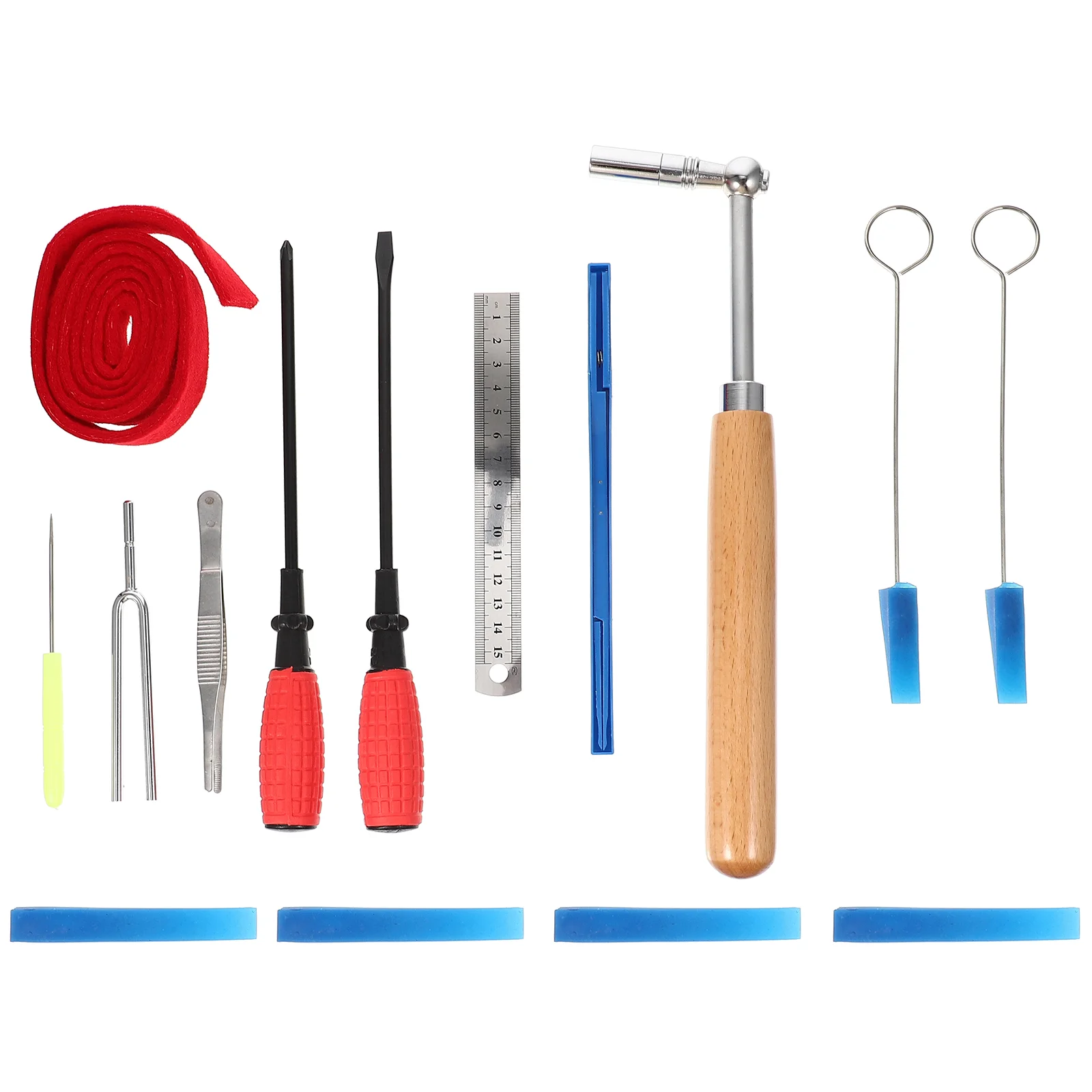 Piano Tuning Tool 45 Steel Walnut Wood Nylon Rubber Mutes Professional Ergonomic Design Easy Install Use Prevent Sounds
Piano Tuning Tool 45 Steel Walnut Wood Nylon Rubber Mutes Professional Ergonomic Design Easy Install Use Prevent Sounds