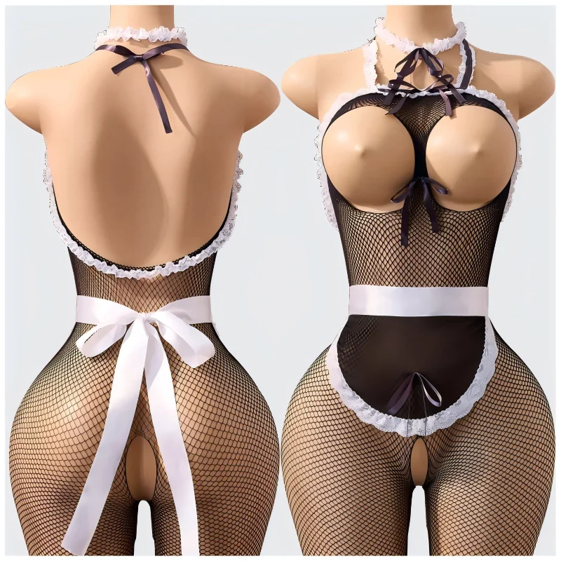 Women Babydoll Dress Sexy Body Lingerie Mesh Bodysuit Transparent Crotchless Exotic Apparel Erotic Costume Open Crotch Underwear 25 Sea1e2dc4beb6451d99304f9b77be6552j