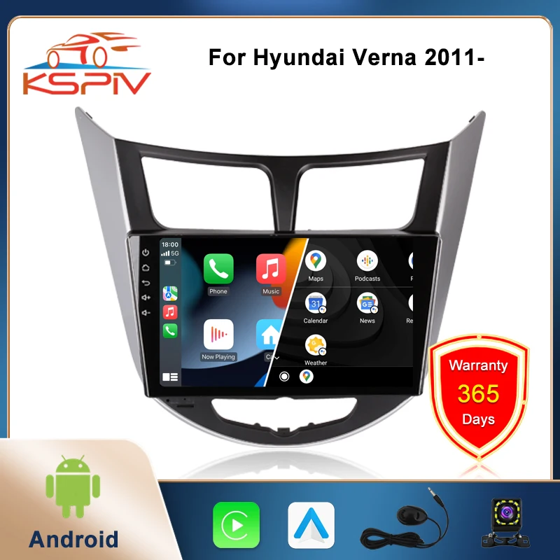 KSPIV 9" Android 10 Car Radio Screen for Hyundai Verna/Accent 2011- Head Unit Multimedia Player Bluetooth GPS Navigation Carplay
KSPIV 9" Android 10 Car Radio Screen for Hyundai Verna/Accent 2011- Head Unit Multimedia Player Bluetooth GPS Navigation Carplay