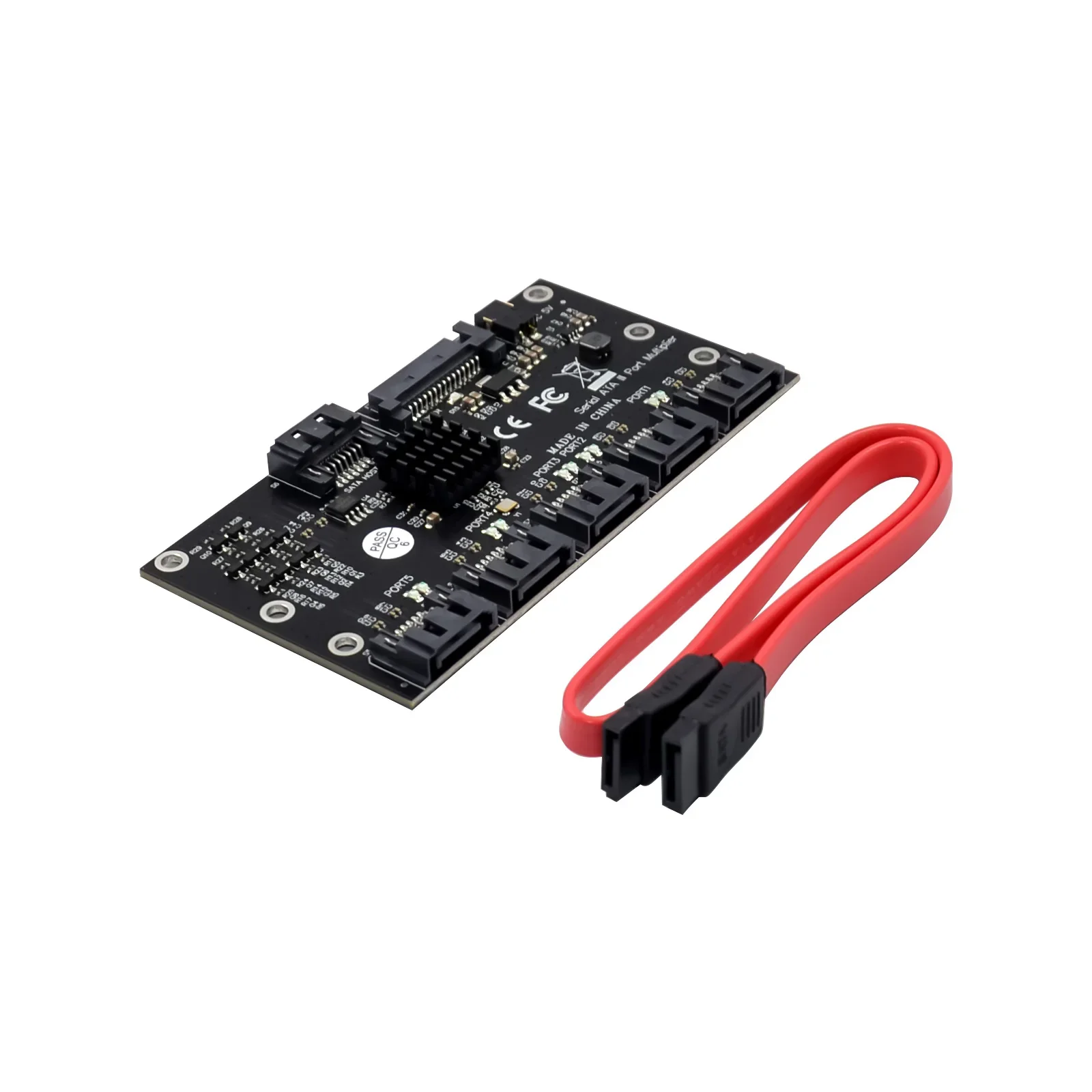 SATA Expansion Card 1 to 5 Port SATA3.0 Controller Card Motherboard 6Gbps Multiplier SATA Port Riser Card Adapter for HDD
SATA Expansion Card 1 to 5 Port SATA3.0 Controller Card Motherboard 6Gbps Multiplier SATA Port Riser Card Adapter for HDD