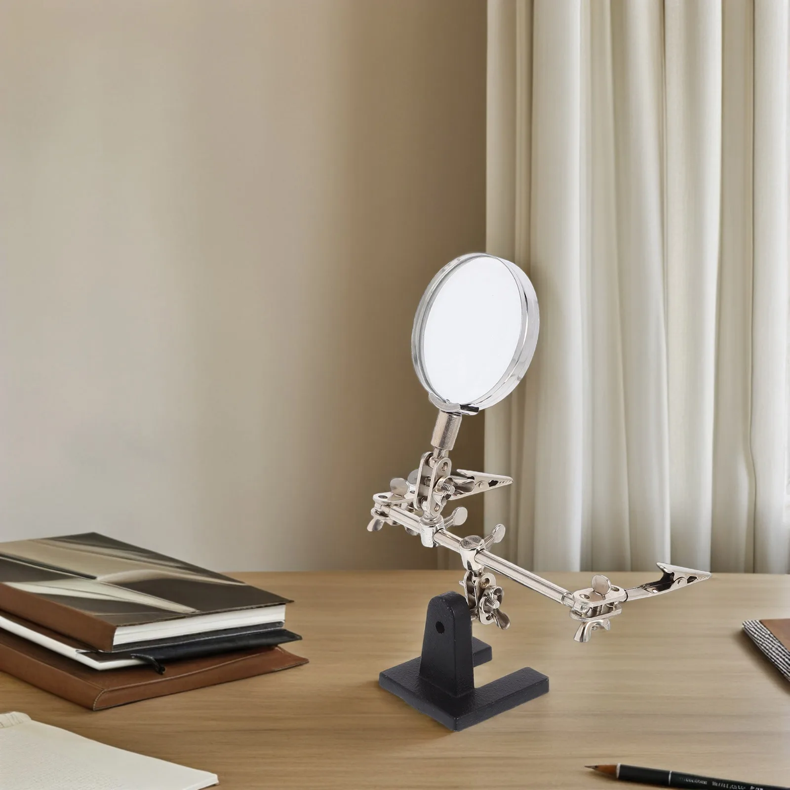 Auxiliary Frame Magnifying Mirror Helping Hand Magnifier Device with Glass Glasses
Auxiliary Frame Magnifying Mirror Helping Hand Magnifier Device with Glass Glasses