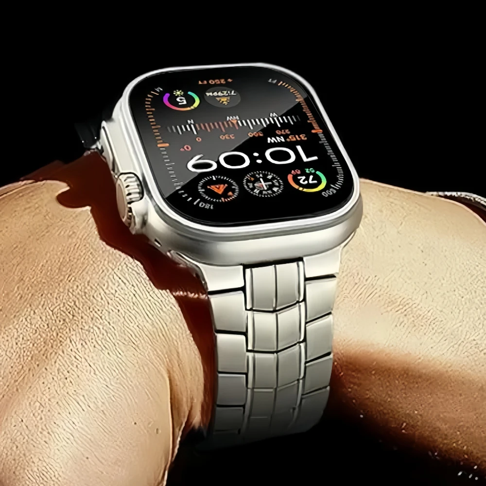 Ультратитановый ремешок для Apple Watch 49 мм 45 мм 44 мм 42 мм, металлический браслет для iWatch Series 9 8 7 6 5 4 3 Se Ultra 2 1, роскошный браслет
Ультратитановый ремешок для Apple Watch 49 мм 45 мм 44 мм 42 мм, металлический браслет для iWatch Series 9 8 7 6 5 4 3 Se Ultra 2 1, роскошный браслет
