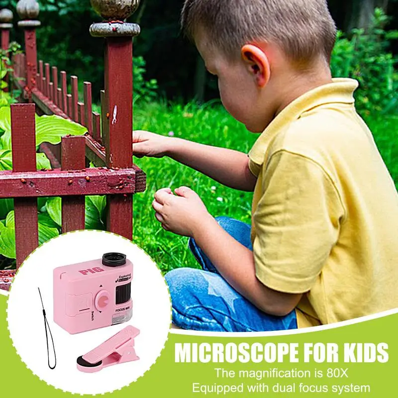 Карманный научный микроскоп, портативный детский научный игрушечный микроскоп, 80X, лабораторная игрушка для микробиологических наблюдений для мальчиков и девочек
Карманный научный микроскоп, портативный детский научный игрушечный микроскоп, 80X, лабораторная игрушка для микробиологических наблюдений для мальчиков и девочек