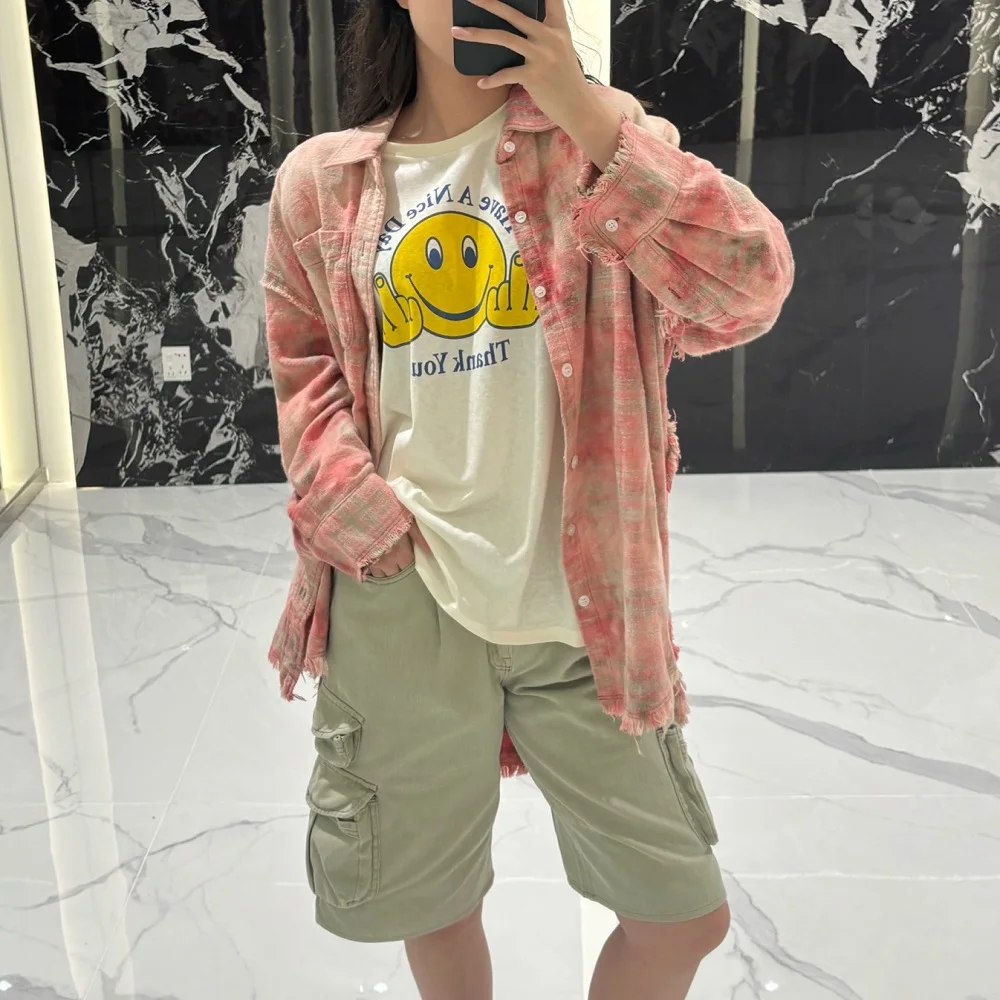 traf 2025 women's clothing tops shirts pure cotton whiskers loose casual ladies plaid shirts y2k New high quality cardigan bra
traf 2025 women's clothing tops shirts pure cotton whiskers loose casual ladies plaid shirts y2k New high quality cardigan bra