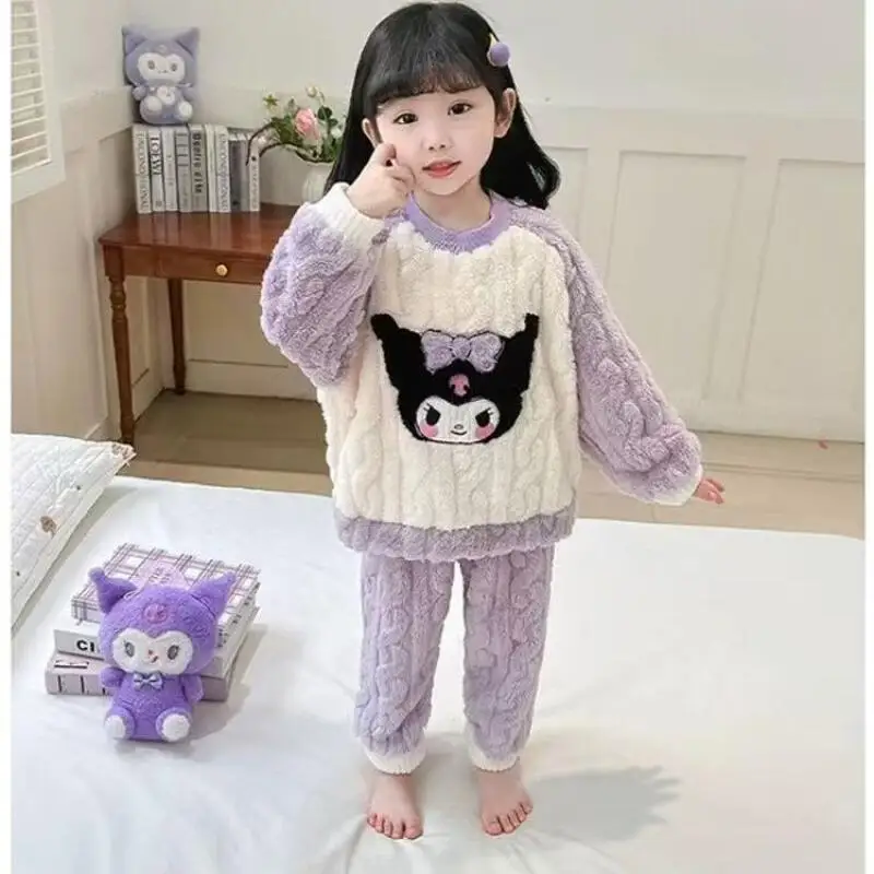 Детские фланелевые пижамные комплекты Hello Kitty Sanrio Kuromi для девочек, кавайная одежда для отдыха с героями мультфильмов, осенне-зимняя домашняя одежда, подарок для девочек, новинка
Детские фланелевые пижамные комплекты Hello Kitty Sanrio Kuromi для девочек, кавайная одежда для отдыха с героями мультфильмов, осенне-зимняя домашняя одежда, подарок для девочек, новинка
