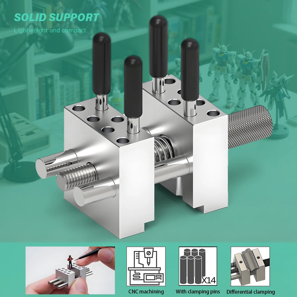 Mini Portable Workbench Vice Hand Vise Handheld Jig Metal Precision Bench Vise Military Model Coloring Sanding Remodeling Tool
Mini Portable Workbench Vice Hand Vise Handheld Jig Metal Precision Bench Vise Military Model Coloring Sanding Remodeling Tool