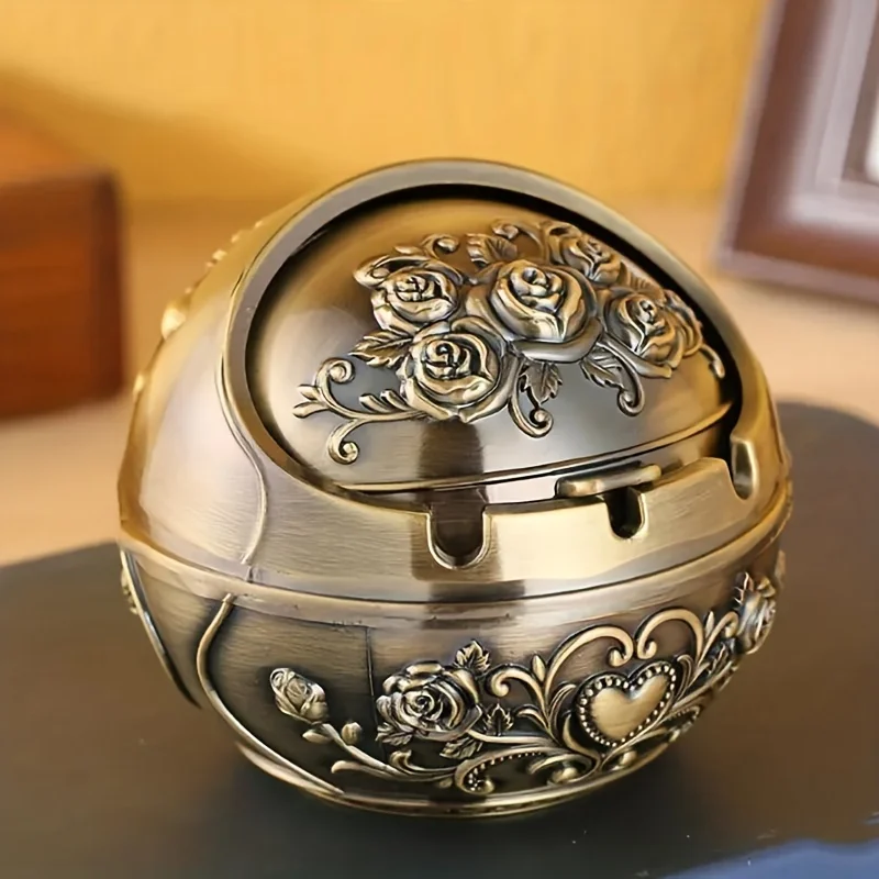 1pc Metal Ashtray, Smoking Windproof Vintage Lid Ornament, Vintage Cigarette Metal Decoration,Portable Home Decor Ashtrays
1pc Metal Ashtray, Smoking Windproof Vintage Lid Ornament, Vintage Cigarette Metal Decoration,Portable Home Decor Ashtrays
