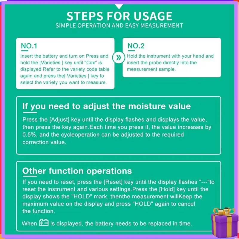 Advanced Portable Hay Moisture Meter For Cereal Straw, Bran, Leymus Chinensis, Emperor Bamboo Grass Fibre Content Testing Tool
Advanced Portable Hay Moisture Meter For Cereal Straw, Bran, Leymus Chinensis, Emperor Bamboo Grass Fibre Content Testing Tool