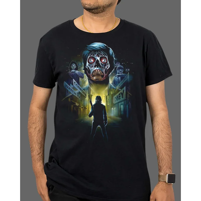 Vintage 80s horror movie They Live V1 Retro John Carpenter Scary halloween Gift t shirt Large size Tops Scifi Graphic clothes
Vintage 80s horror movie They Live V1 Retro John Carpenter Scary halloween Gift t shirt Large size Tops Scifi Graphic clothes