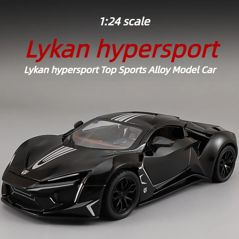 1:24 Lykan Hypersport Alloy Sports Car Model Diecast Metal Racing Vehicle Car Simulation Sound and Light Toy Gift
1:24 Lykan Hypersport Alloy Sports Car Model Diecast Metal Racing Vehicle Car Simulation Sound and Light Toy Gift