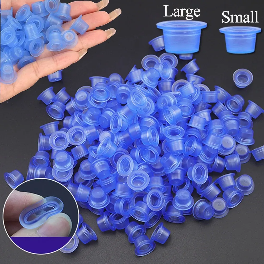 100/300pcs Tattoo Ink Cup S L Soft Silicone Disposable Blue Transparent Permanent Makeup Accessories Container Makeup Tools
100/300pcs Tattoo Ink Cup S L Soft Silicone Disposable Blue Transparent Permanent Makeup Accessories Container Makeup Tools