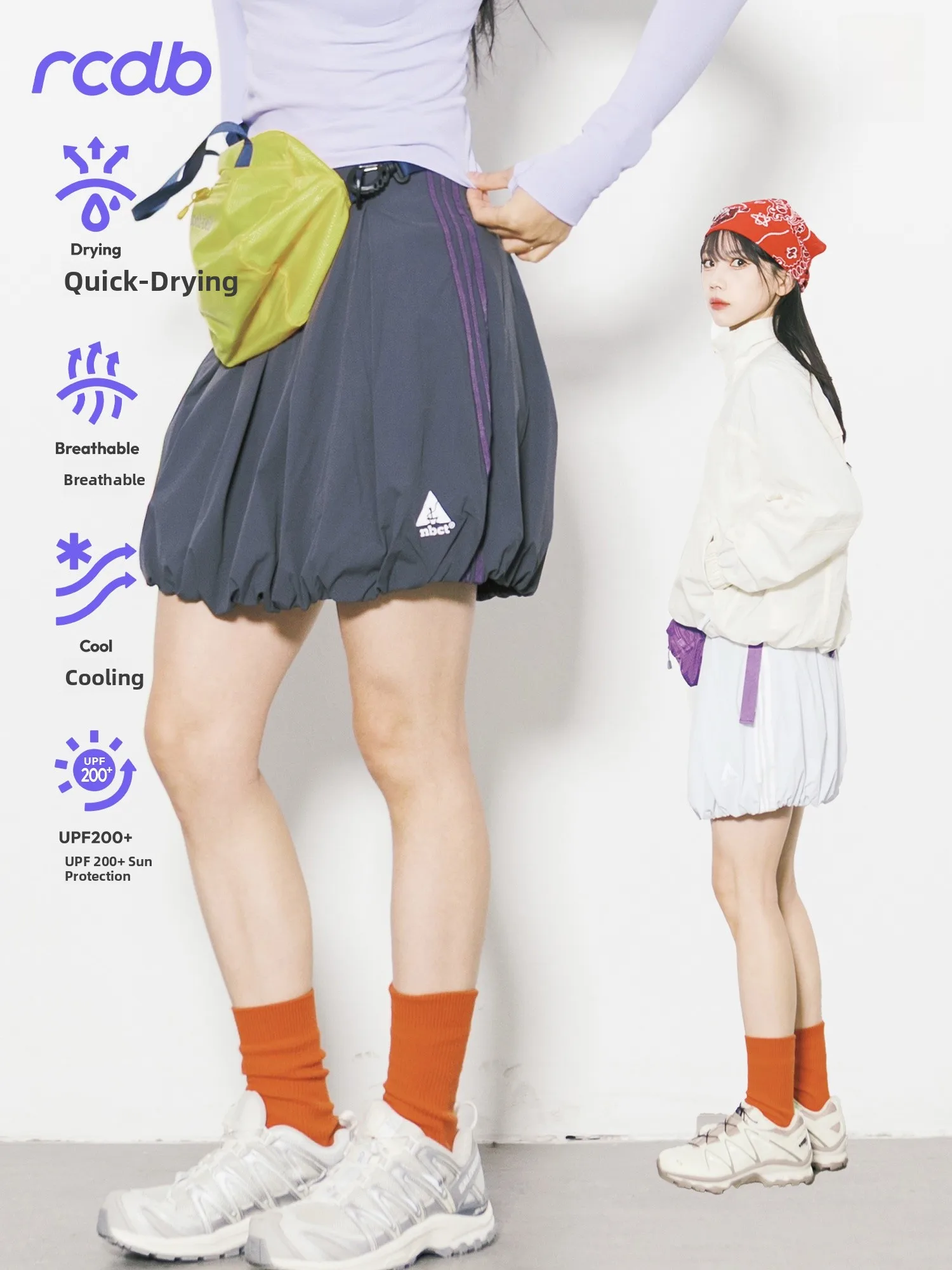 Outdoor Sporty Style Half-length Bicolor A-line Skirt Women's Quick-drying Breathable Pleated Skirt Cooling Flowerbud Skirt
Outdoor Sporty Style Half-length Bicolor A-line Skirt Women's Quick-drying Breathable Pleated Skirt Cooling Flowerbud Skirt