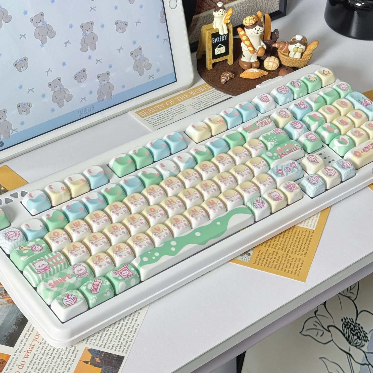 128 Keys Cute Cat Theme Dye Sublimation Keycap PBT MOA Profile Keycaps For Mx Switch Mechanical keyboard Key Caps Custom DIY
128 Keys Cute Cat Theme Dye Sublimation Keycap PBT MOA Profile Keycaps For Mx Switch Mechanical keyboard Key Caps Custom DIY