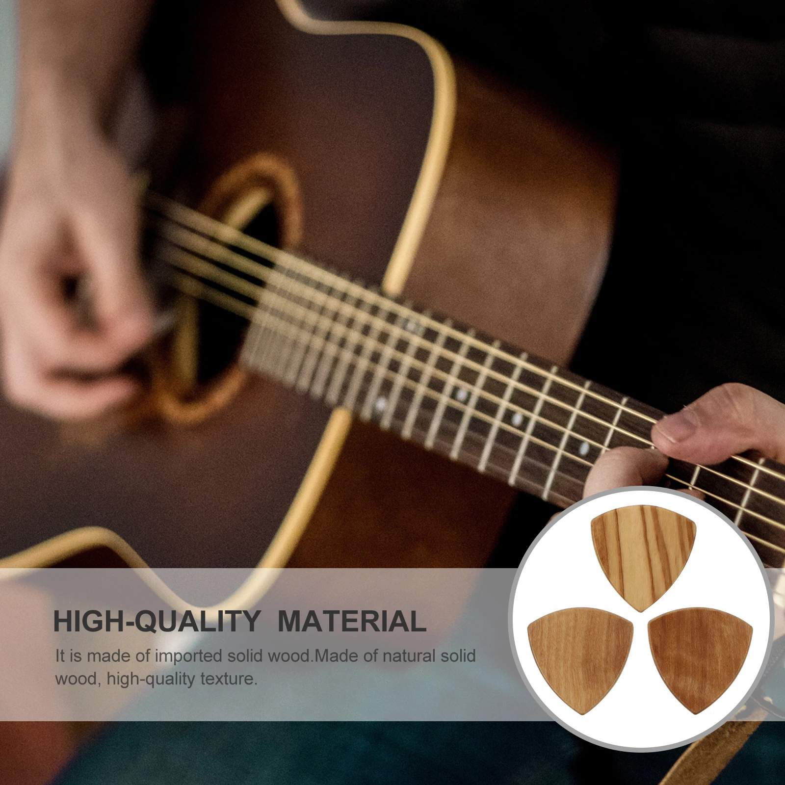 3pcs Guitar Picks Accessories Electric Acoustic Thin Cool Cute Thumb Plectrum Wooden Durable Comfortable Safe Finger Protection
3pcs Guitar Picks Accessories Electric Acoustic Thin Cool Cute Thumb Plectrum Wooden Durable Comfortable Safe Finger Protection